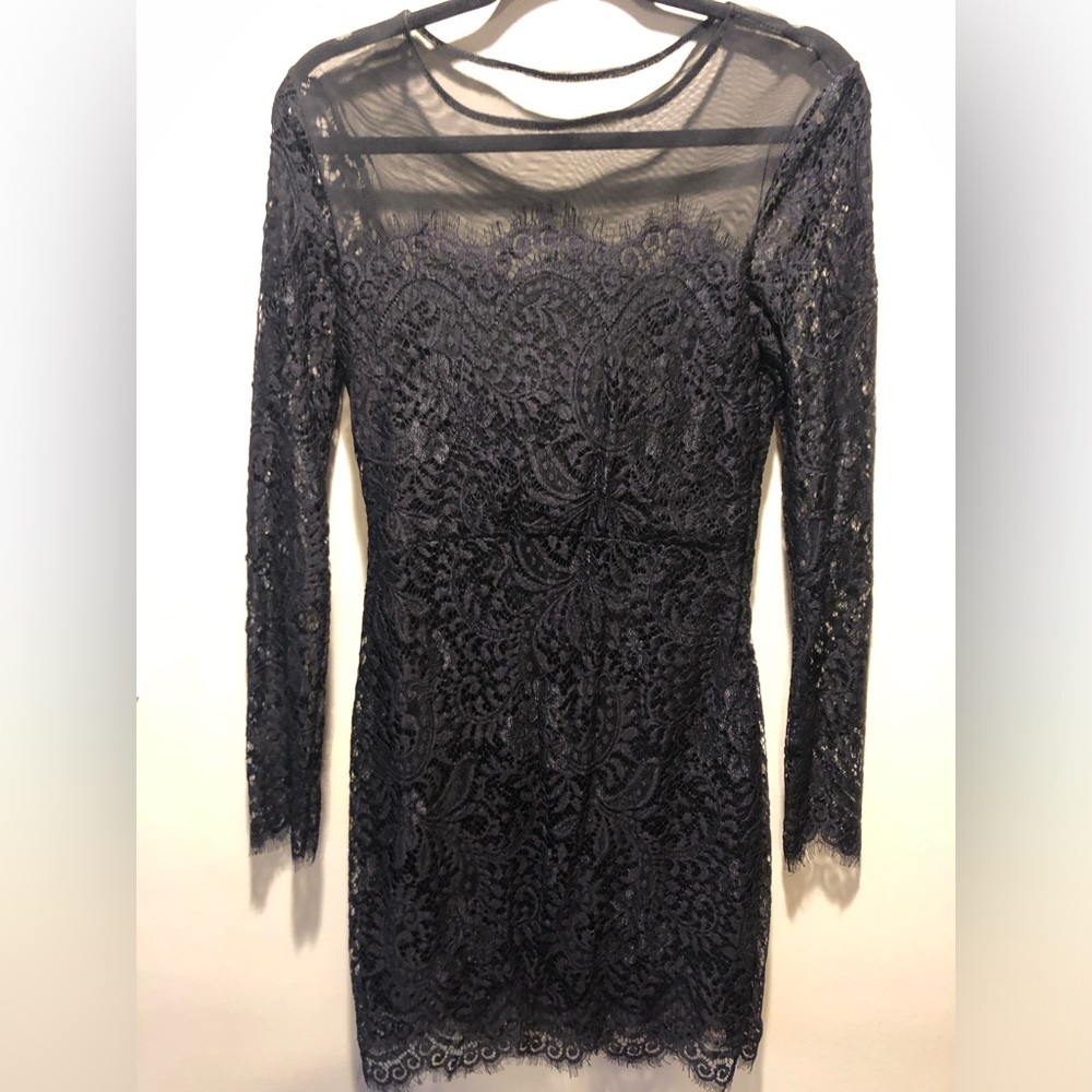 Black lace dress